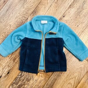 Columbia Turquoise Fleece with Orange Accents